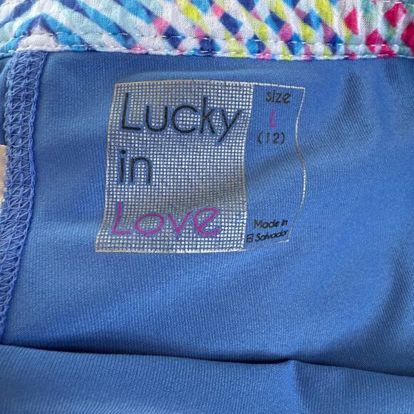 Lucky in Love Flow Motion Skort Set Multicolor size L/12 tennis golf pickleball - Picture 7 of 11